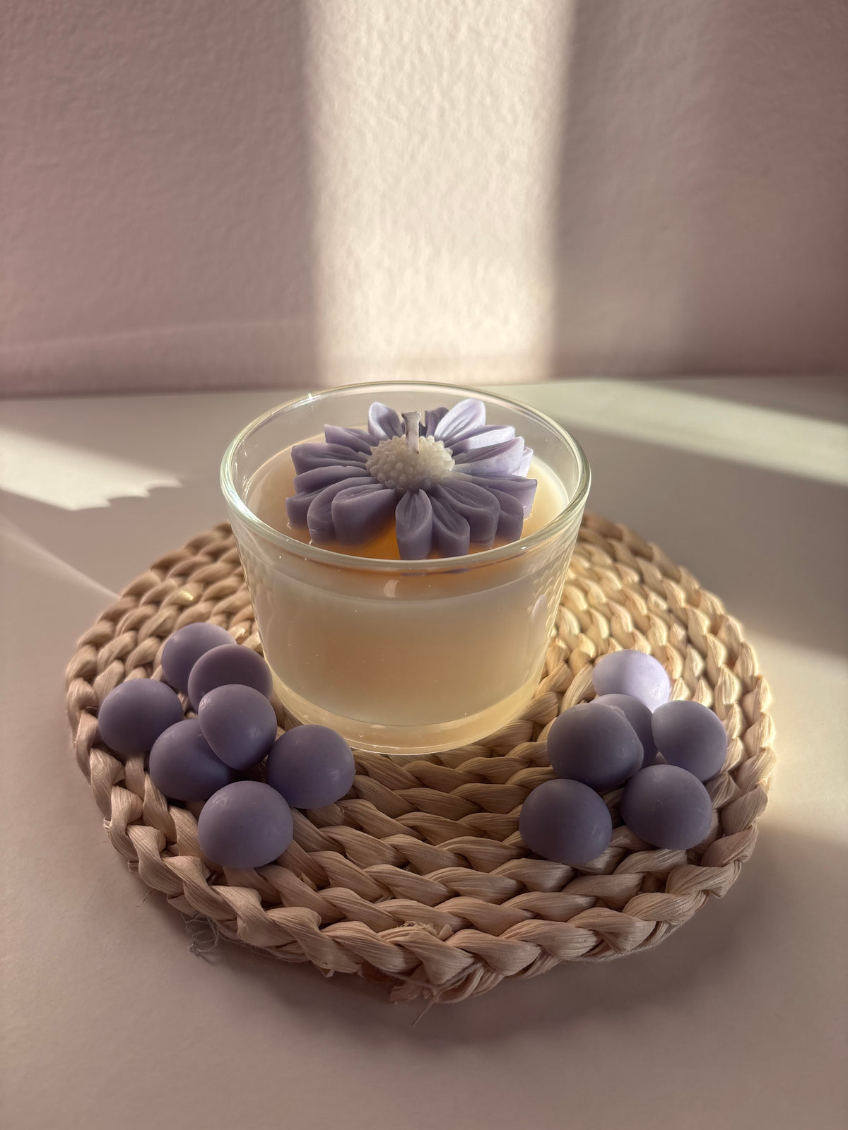 Vela aromática flower